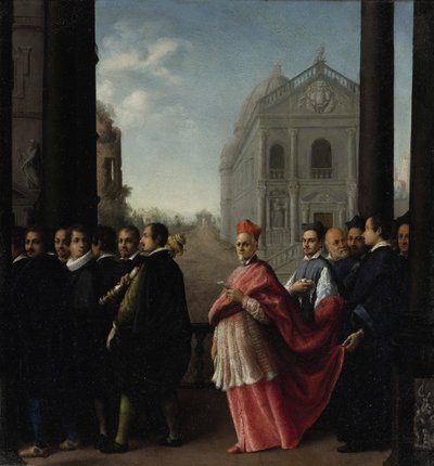 Procesión de un Cardenal, 1621 de Ottavio Mario Leoni