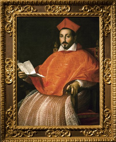 Retrato del Cardenal Scipione Borghese (Scipione Caffarelli-Borghese) (1577-1633) por Ottavio Leoni de Ottavio Mario Leoni