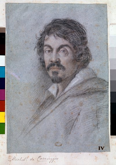 Retrato de Michelangelo Merisi da Caravaggio de Ottavio Mario Leoni