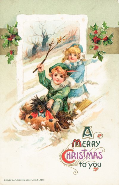Tarjeta de Navidad americana de Ottmar the Elder Elliger
