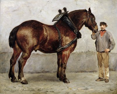 El caballo de trabajo, 1866 de Otto Bache