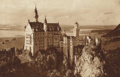 Castillo de Neuschwanstein del rey de Baviera, cerca de Füssen de Otto Ballerstedt