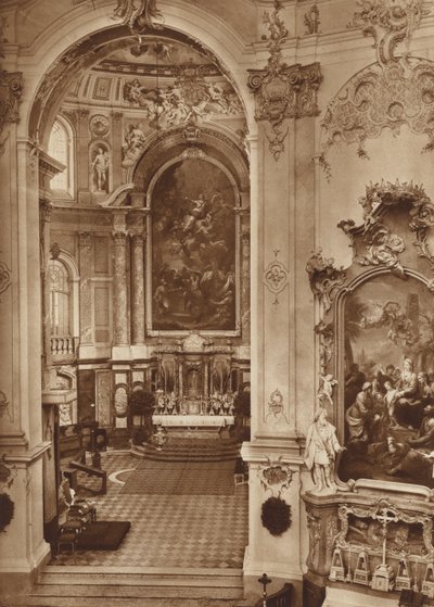Iglesia del convento de Ettal, interior de la iglesia de Otto Ballerstedt