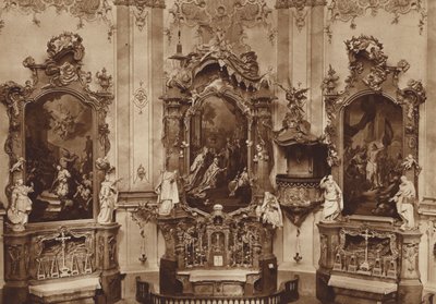 Iglesia del convento de Ettal, altares laterales de Otto Ballerstedt