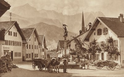 Plaza de San Florián en Partenkirchen de Otto Ballerstedt