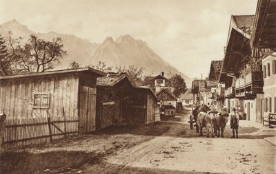 En primavera, camino en Garmisch de Otto Ballerstedt