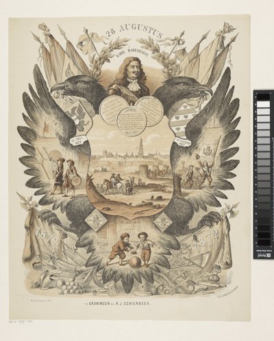 Impresión conmemorativa de Gronings Ontzet de Otto Eerelman