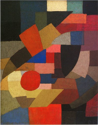 Fragmentos de figura al conjunto de los planos, 1927 de Otto Freundlich