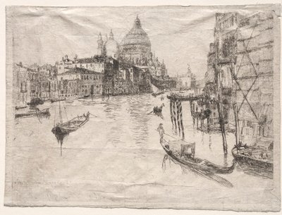 Entrada al Gran Canal, Venecia, 1880 de Otto H. Bacher