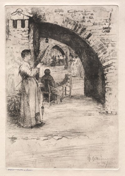 Grabados de Venecia: Fabricantes de redes de Otto H. Bacher