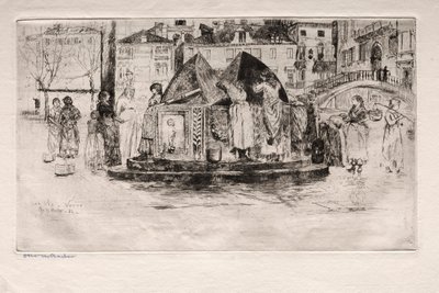 Grabados de Venecia: Pozzo San Vio de Otto H. Bacher