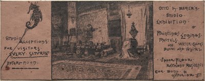 Invitación a la exposición de Otto H. Bacher