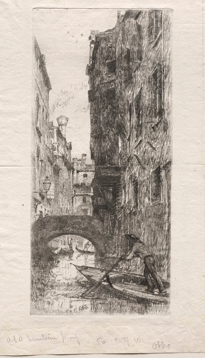 Ponte del Pistor, Venecia de Otto H. Bacher