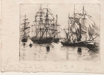 Barcos de vela, Venecia, 1880 de Otto H. Bacher
