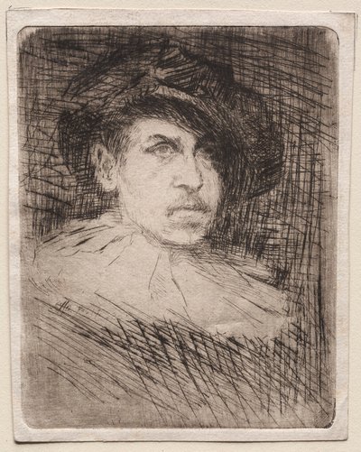 Autorretrato en traje, 1880 de Otto H. Bacher