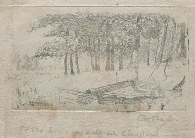 Boceto de la naturaleza, 1879 de Otto H. Bacher
