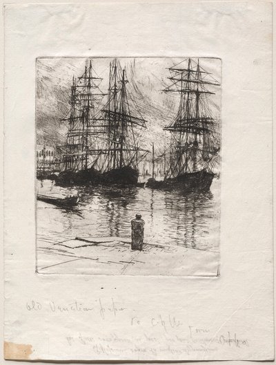 Tres barcos, Venecia de Otto H. Bacher