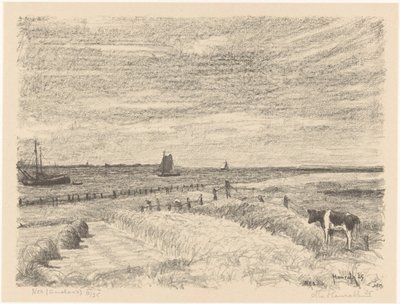 Nes (Ameland) (título original del objeto) de Otto Hanrath (signed by artist)