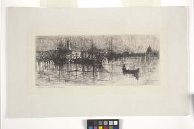 Noche lluviosa en Venecia de Otto Henry Bacher