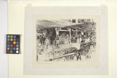 El Mercato Vecchio, Florencia de Otto Henry Bacher