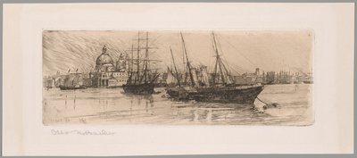 Dos barcos, Venecia de Otto Henry Bacher