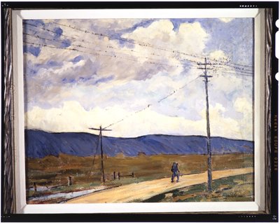 Migración, c.1937 (óleo sobre lienzo) de Otto Henry Schneider