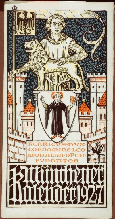 El escudo de armas del Estado Popular de Hesse del año 1920 de Otto Hupp
