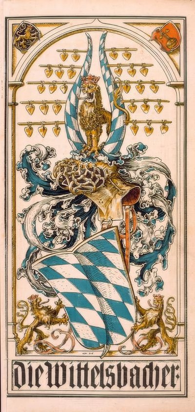 Los escudos de armas de las casas principescas alemanas: Los Wittelsbacher de Otto Hupp