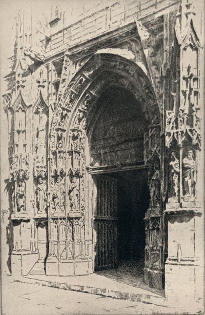 Entrada de la Iglesia de St Merri, 1915 de Otto J Schneider