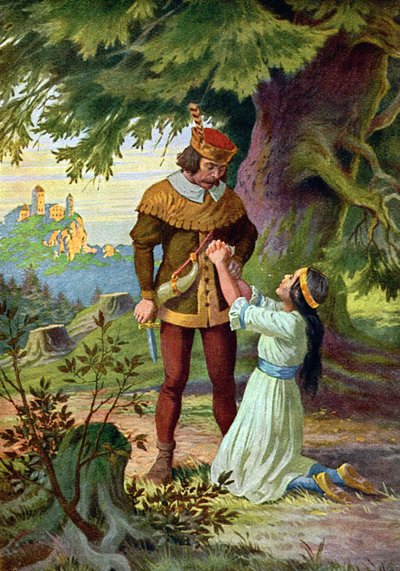 Blancanieves y el cazador de Otto Kubel