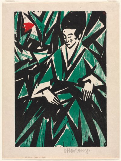 Mujer de Verde de Otto Lange