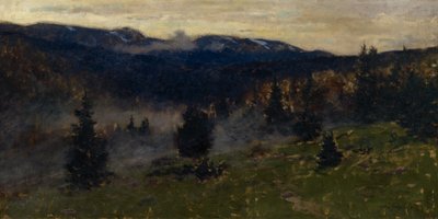 Paisaje (óleo sobre lienzo) de Otto Ludvig Sinding