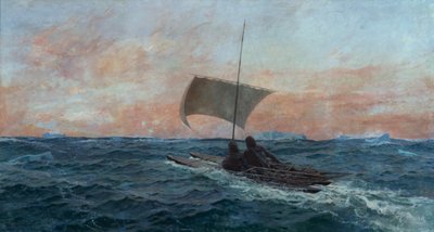 Nansen y Johansen del Océano Ártico de Otto Ludvig Sinding