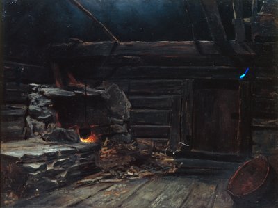 Sala de estar del horno de humo, sartén de Otto Ludvig Sinding