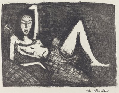 Chica en un sofá de Otto Müller