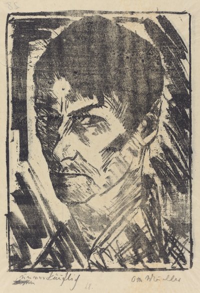 Autorretrato Mirando a la Izquierda de Otto Müller