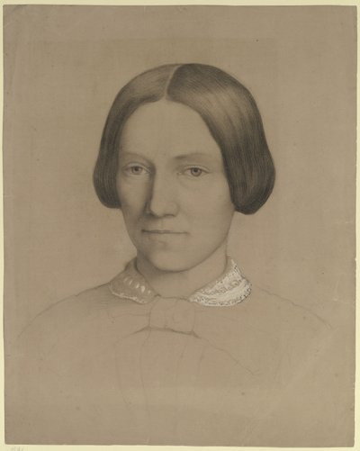 Retrato de Emilie Scholderer, madre del artista, de frente de Otto Scholderer