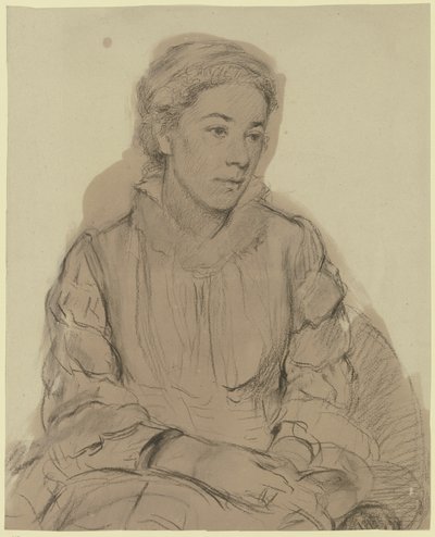 Retrato de una joven de Otto Scholderer