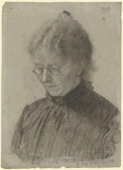 Luise Scholderer leyendo de Otto Scholderer