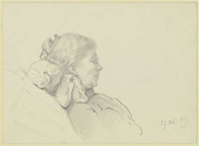 Luise Scholderer leyendo de Otto Scholderer