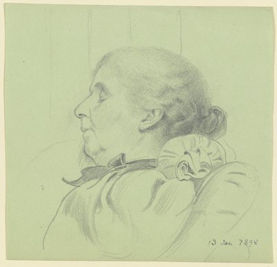 Luise Scholderer durmiendo de Otto Scholderer