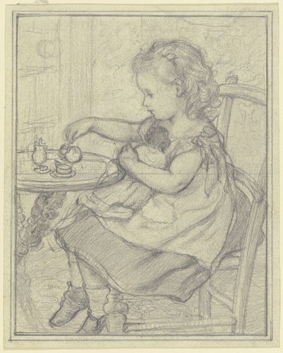 «Té con Püppi» de Otto Scholderer