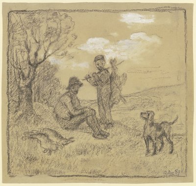 El joven cazador furtivo de Otto Scholderer