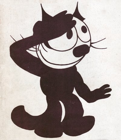El gato Félix. El gato Félix (ilustración, alrededor de 1930) de Otto and Sullivan Pat Messmer