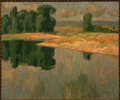 Paisaje con el Puente de Sarnau de Otto Ubbelohde