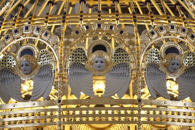Ángel en la iglesia Am Steinhof (iglesia Leopld), Viena, Austria de Otto Wagner