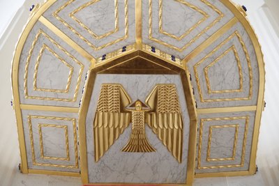 Iglesia del Espíritu Santo Am Steinhof (iglesia Leopld), Viena, Austria de Otto Wagner