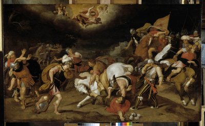 La conversión de San Pablo en el camino de Damasco en el año 42. JC de Otto van Veen