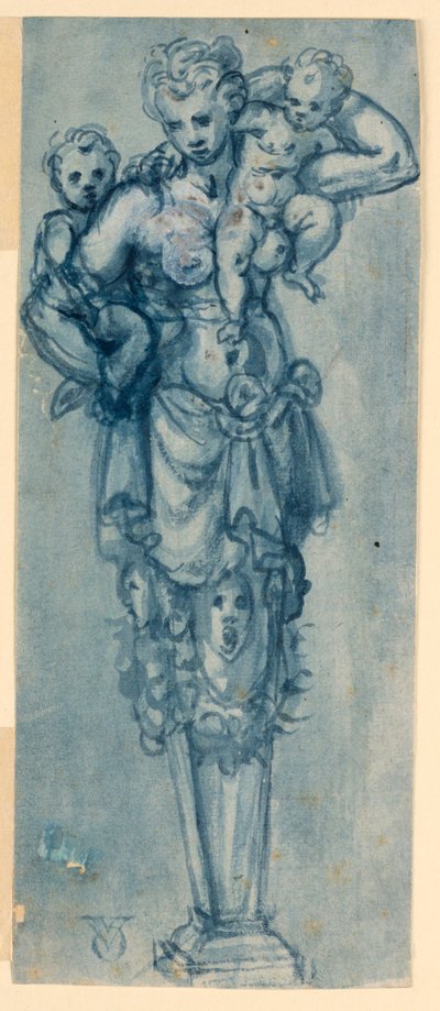 Diseño para una figura terminal de la Caridad de Otto van Veen
