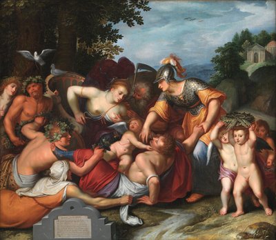Gemeine Jeuchts Beeldt. Alegoría de las tentaciones de la juventud de Otto van Veen